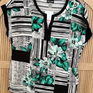 Gerry Weber Women's Cap Sleeve Viscose Top Retail $149 NWT